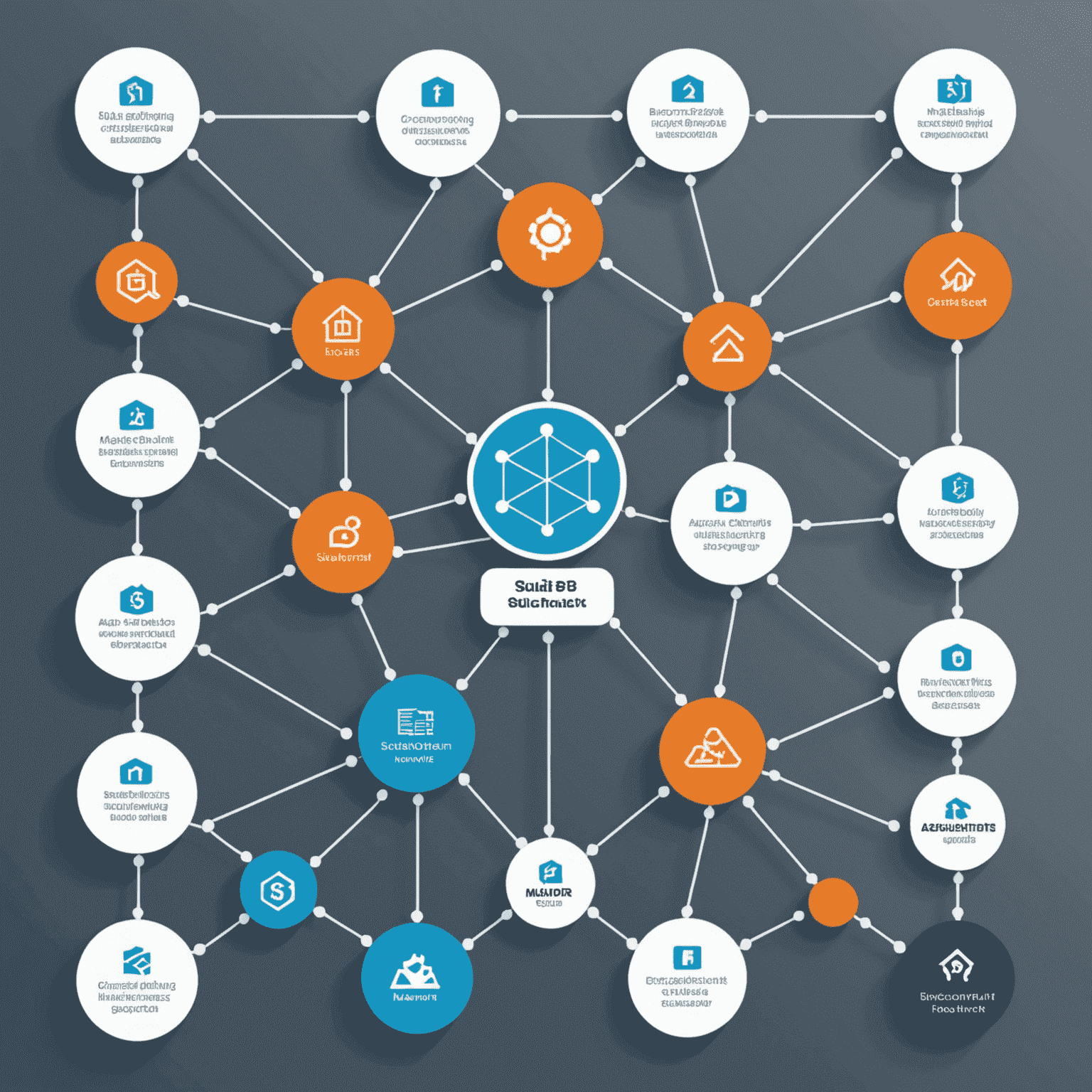 Infographic showing SuiBridge connecting Sui network with other major blockchain networks, arrows indicating asset flow
